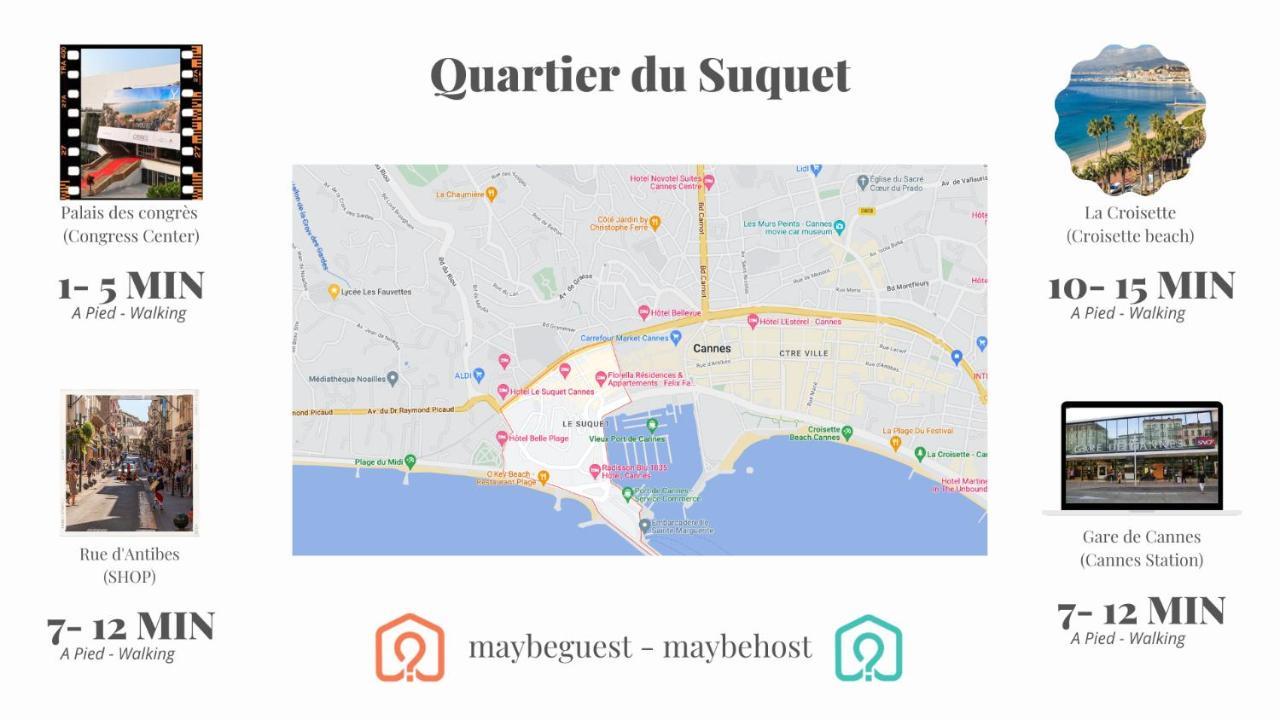 C001-Beau Studio Neuf Situe Au Centre Cannes Bagian luar foto