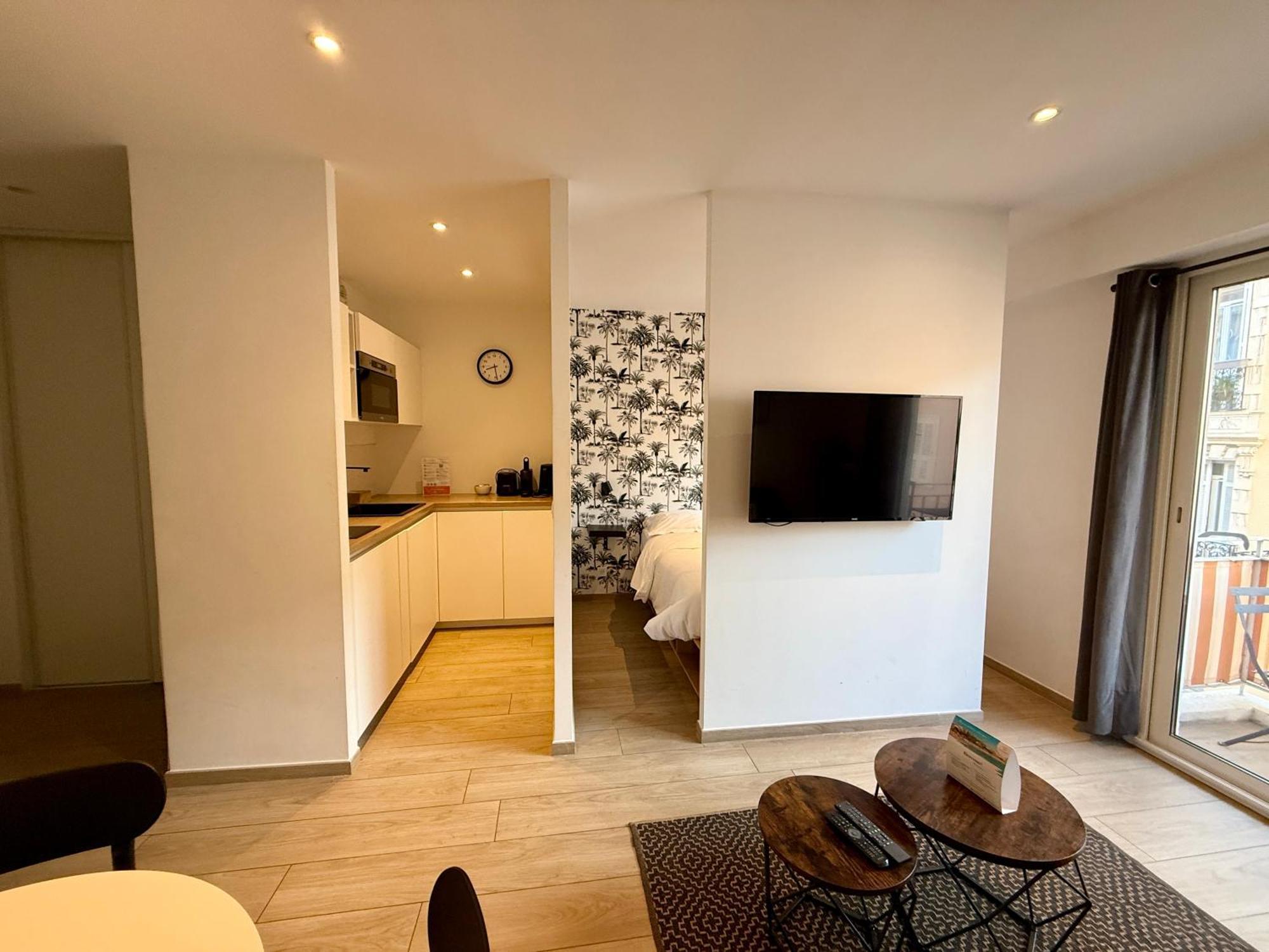 C001-Beau Studio Neuf Situe Au Centre Cannes Bagian luar foto